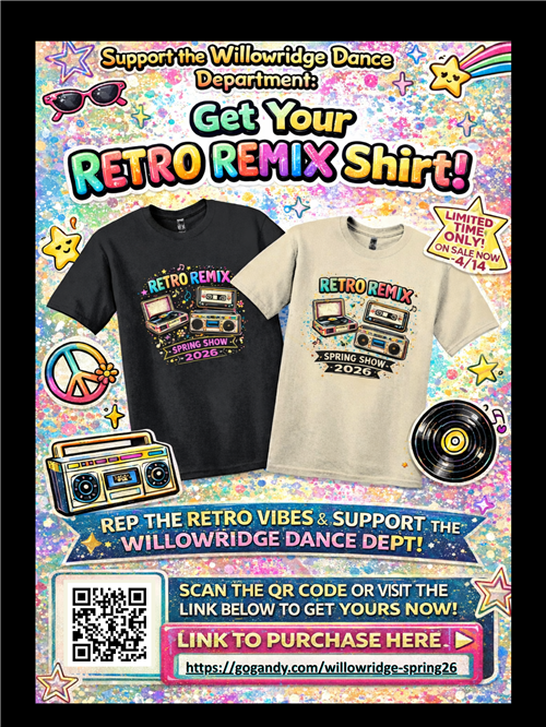 Spring show t-shirt flyer